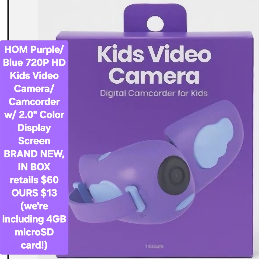 Purple/Blue Kids Video Camera